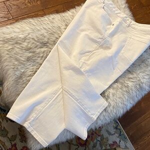 Michael Kors white cotton Denim capris
